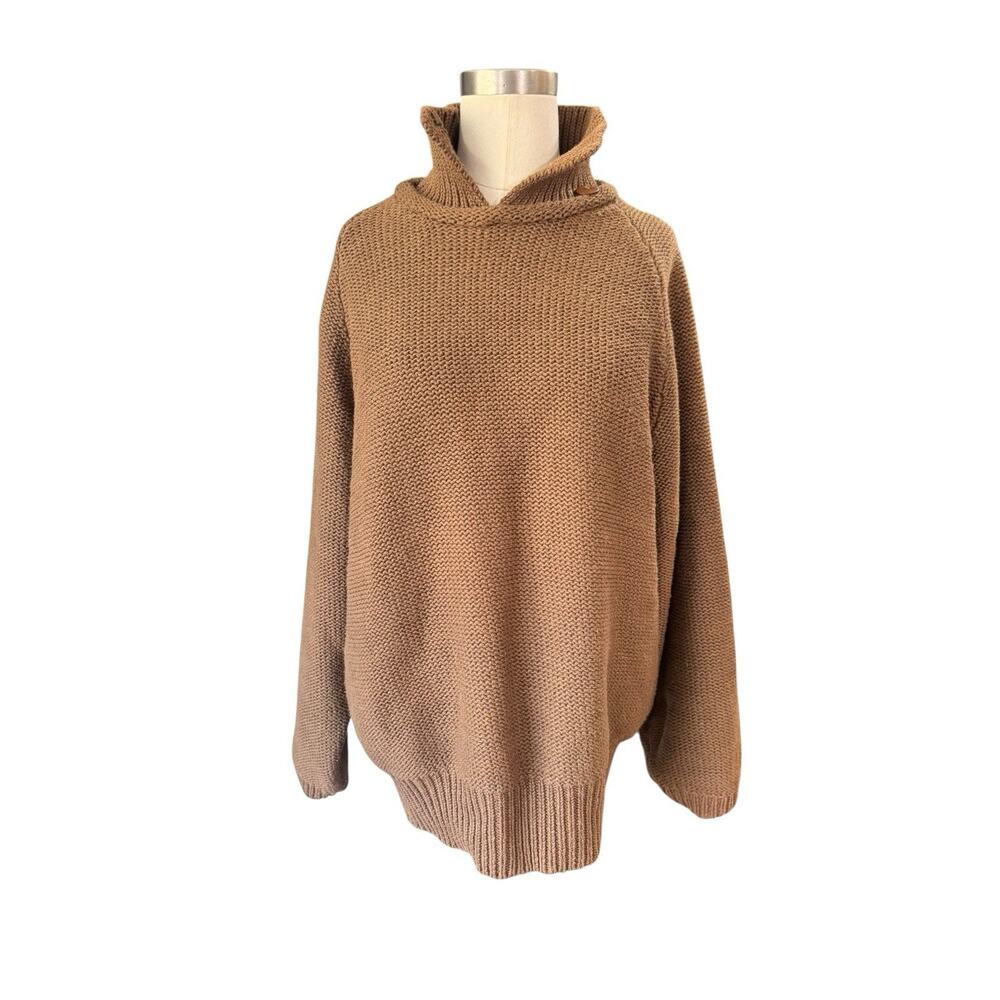Vintage GAP Brown Button Neck Sweater Women’s Size Medium